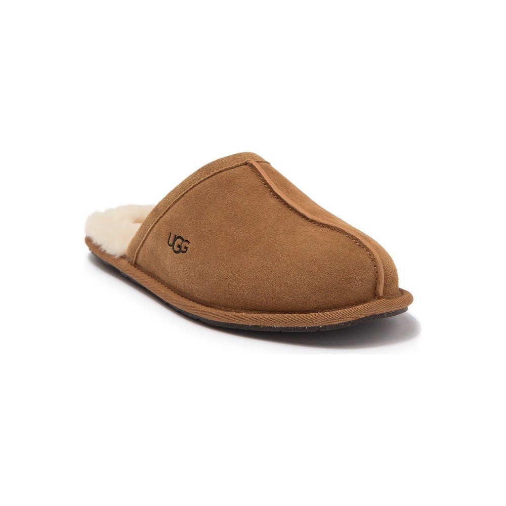 UGG Scruff Slippers Chestnut Women 11 Lounge Sleepwear Horseshoe Comfort
